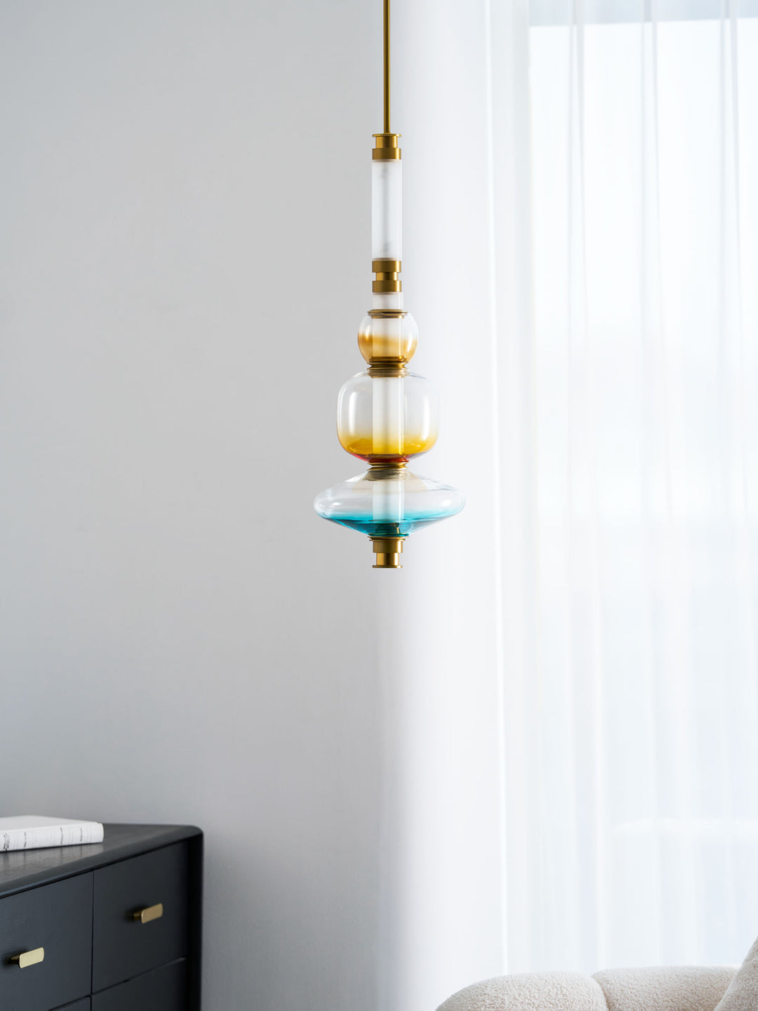 Glass Bead Linear Pendant Light - Vakkerlight