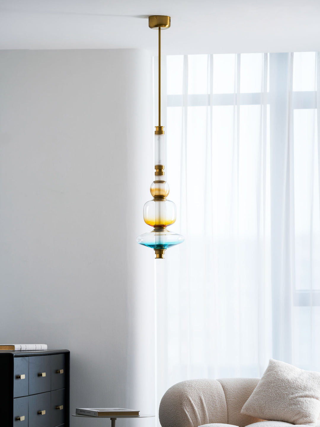 Glass Bead Linear Pendant Light - Vakkerlight