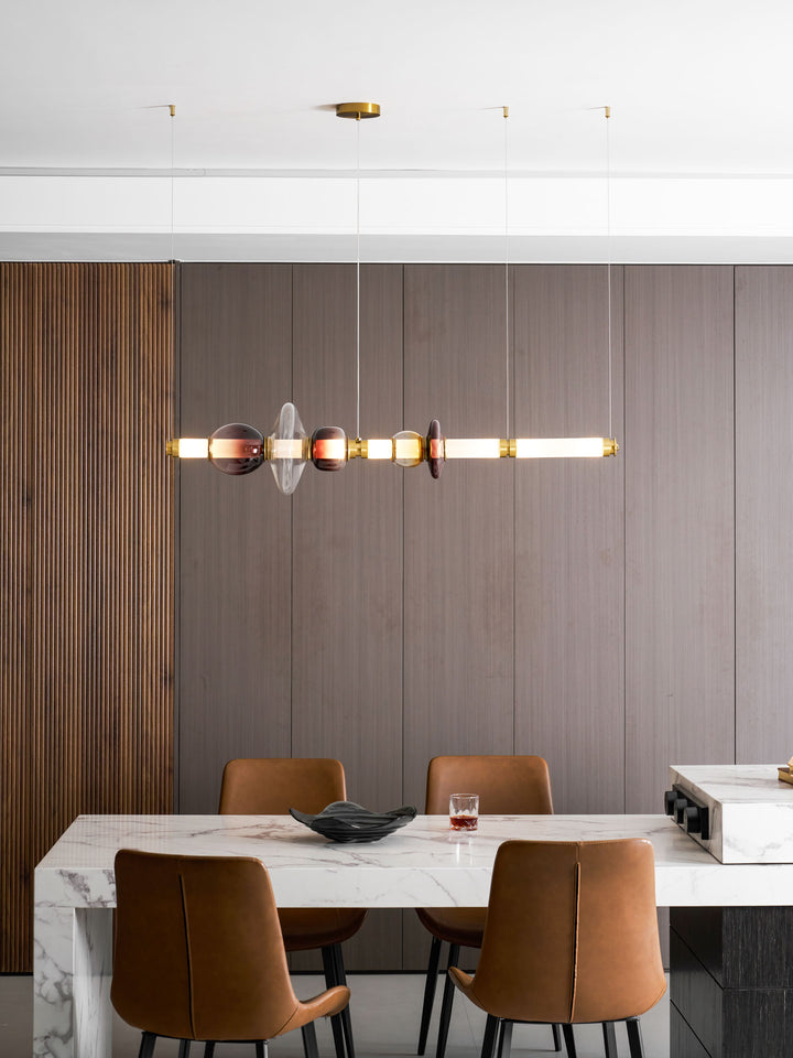 Glass Bead Linear Pendant Light - Vakkerlight