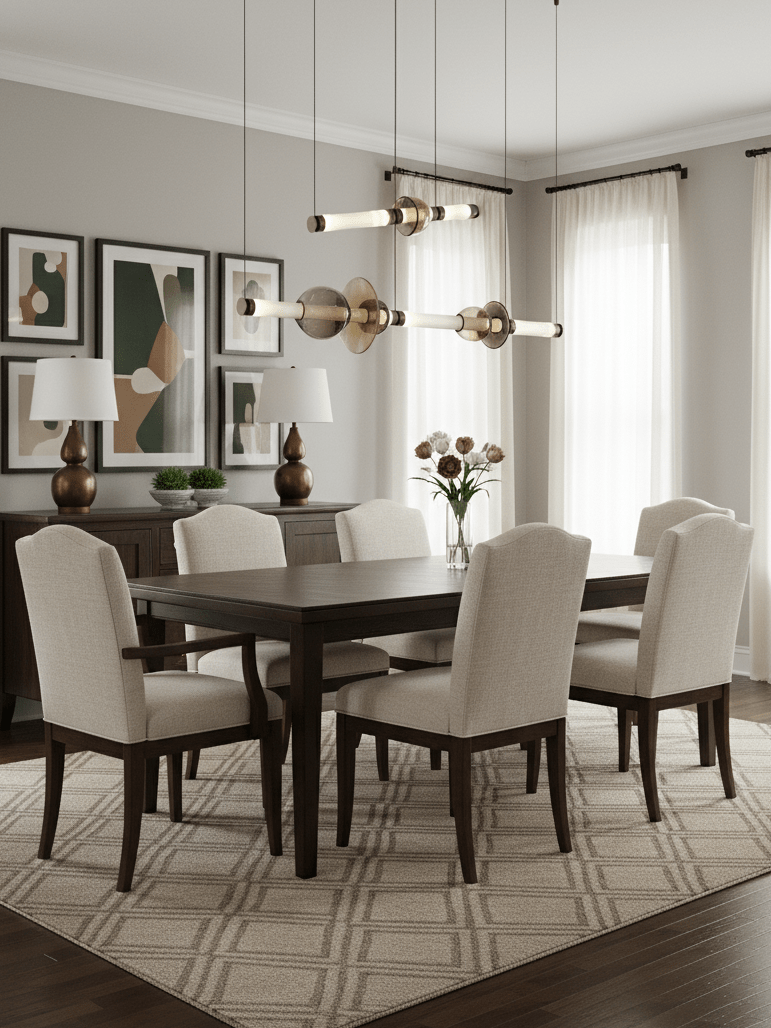 Glass Bead Linear Pendant Light - Vakkerlight