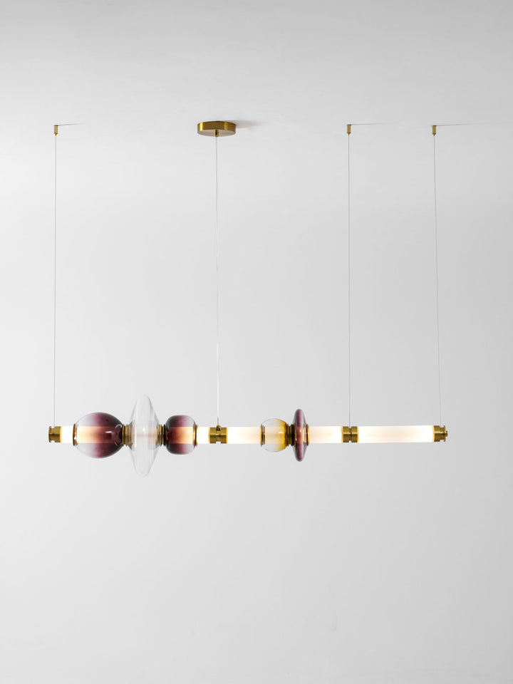 Glass Bead Linear Pendant Light - Vakkerlight