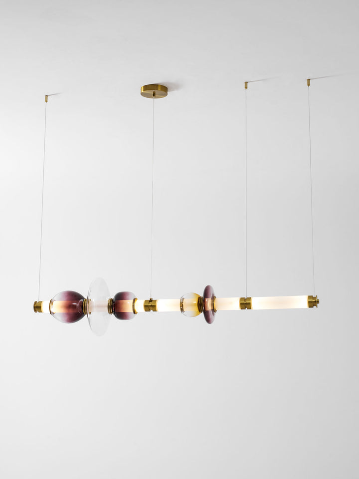 Glass Bead Linear Pendant Light - Vakkerlight