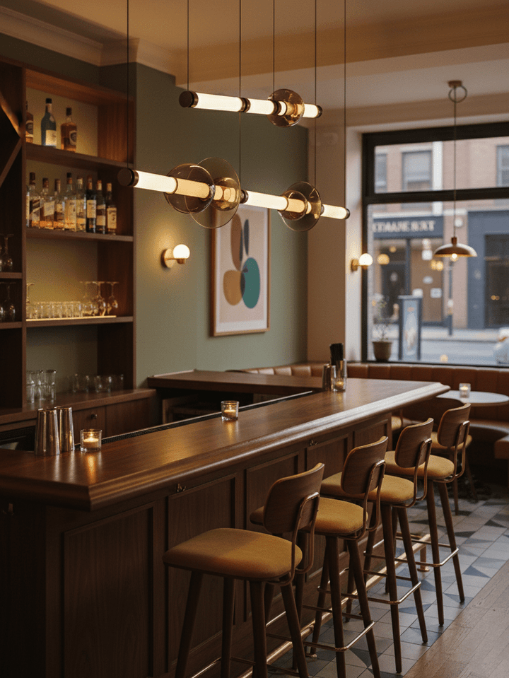 Glass Bead Linear Pendant Light - Vakkerlight