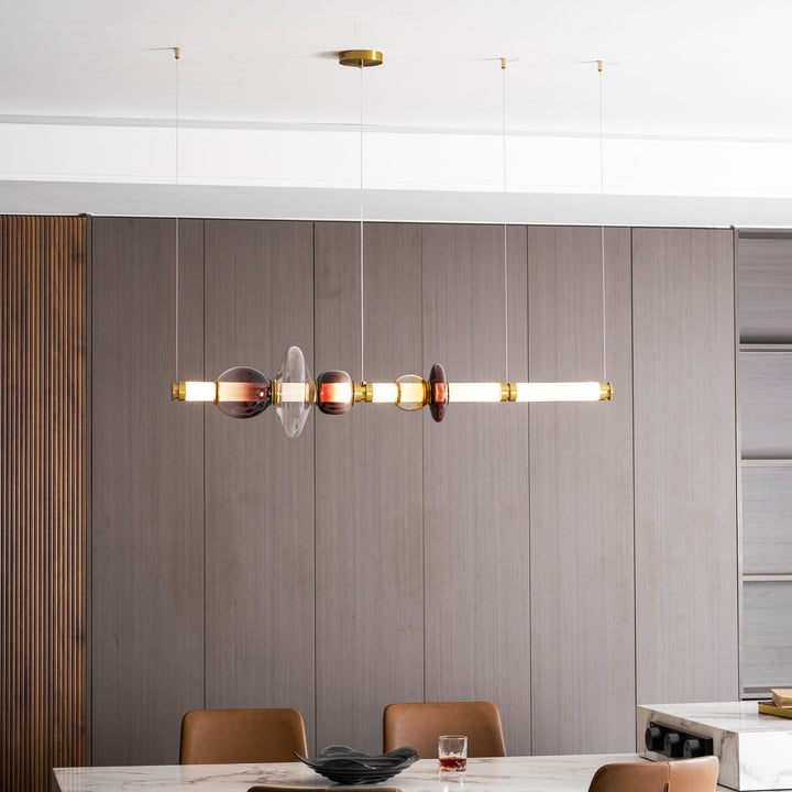 Glass Bead Linear Pendant Light - Vakkerlight
