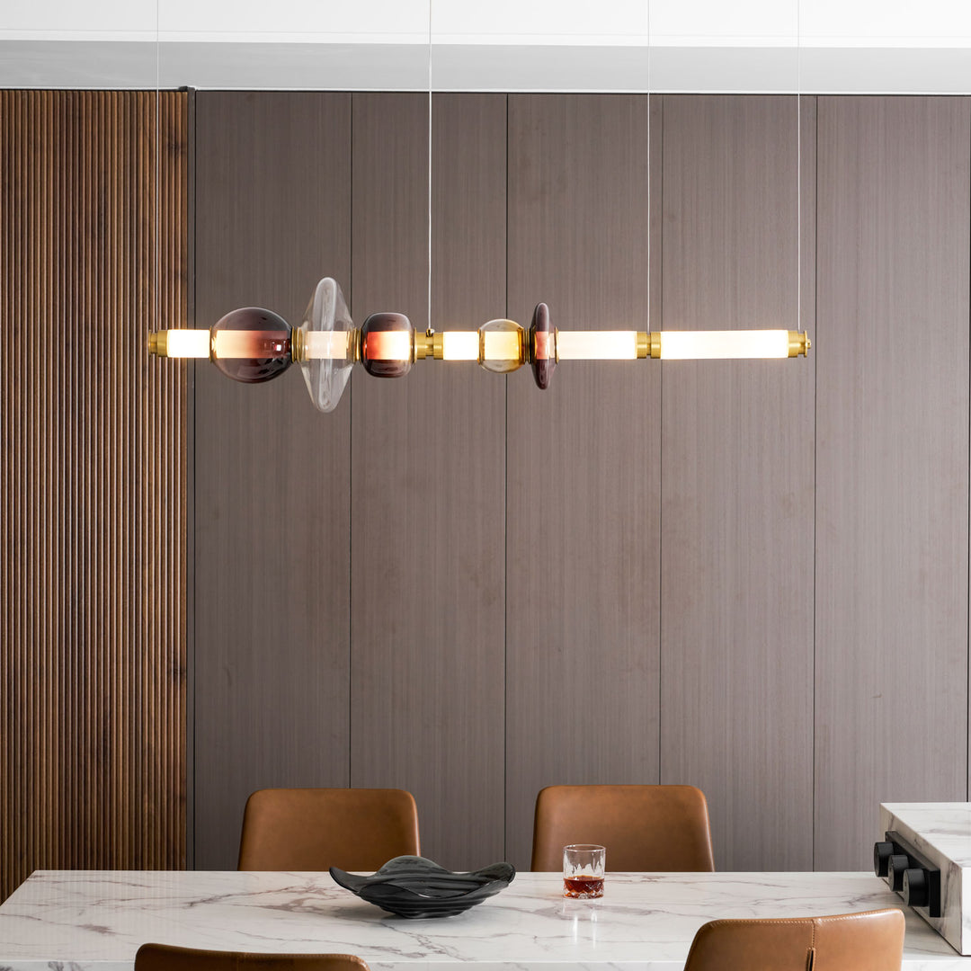 Glass Bead Linear Pendant Light - Vakkerlight