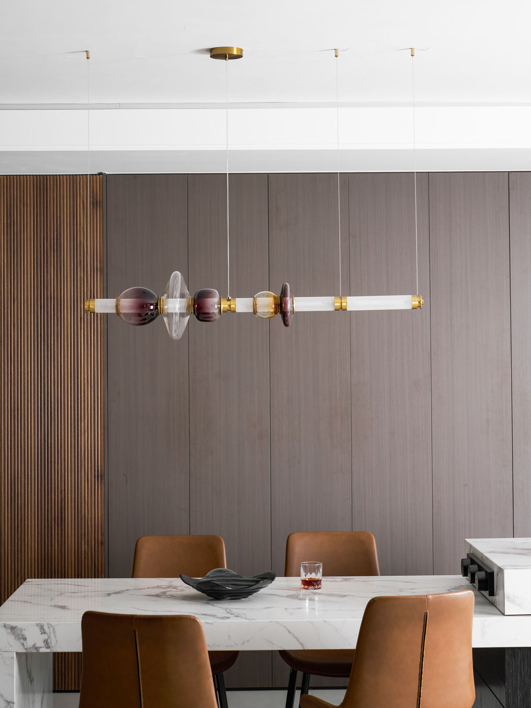 Glass Bead Linear Pendant Light - Vakkerlight