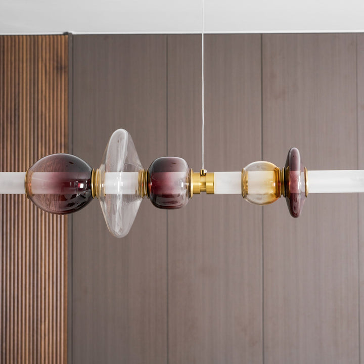 Glass Bead Linear Pendant Light - Vakkerlight