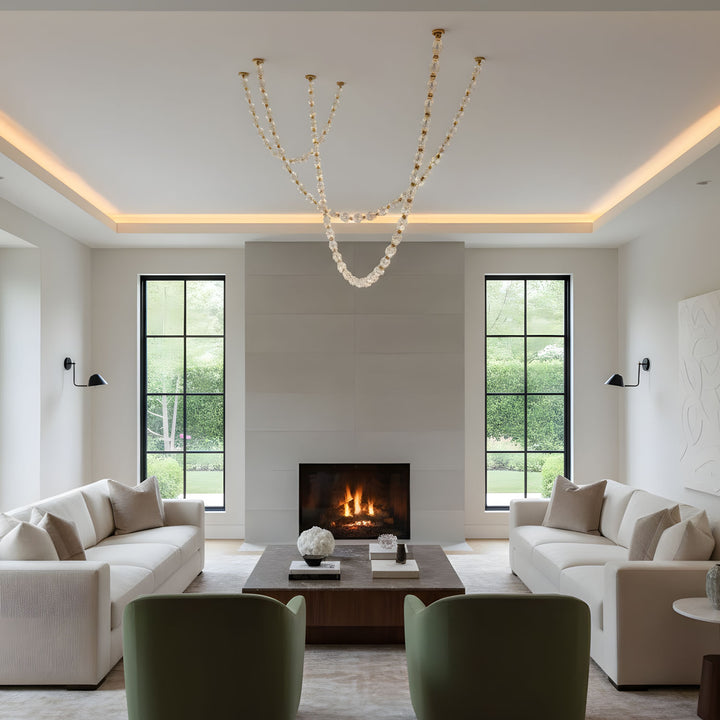 Glass Chain Chandelier