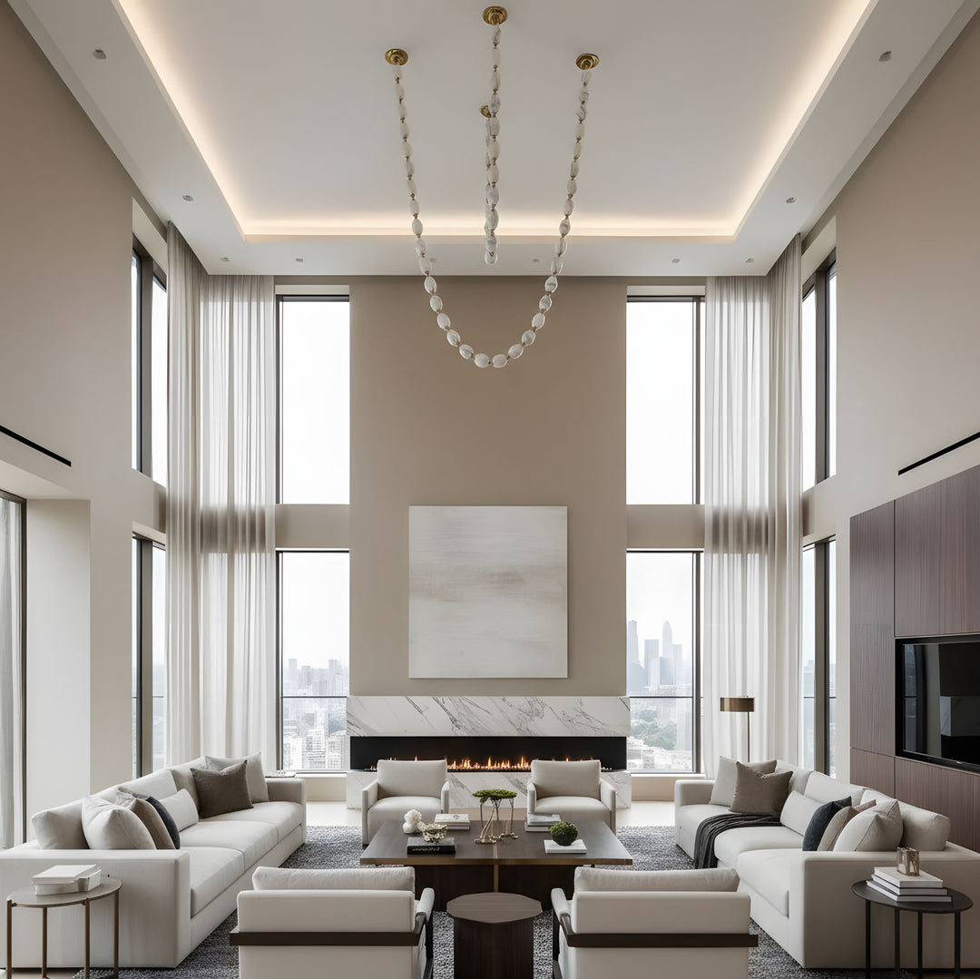 Glass Chain Chandelier