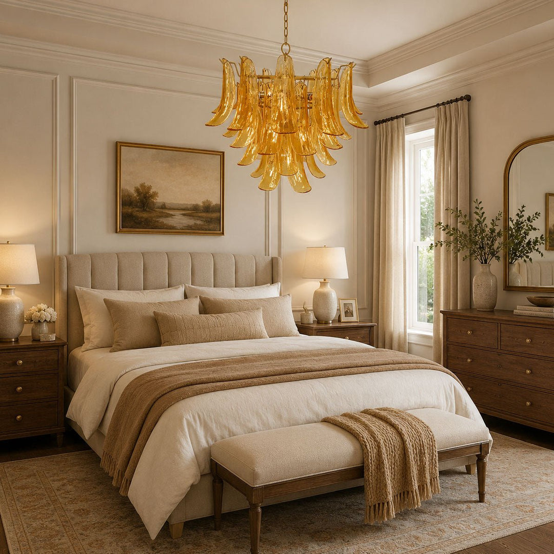 Glass Leaf Chandelier - Vakkerlight