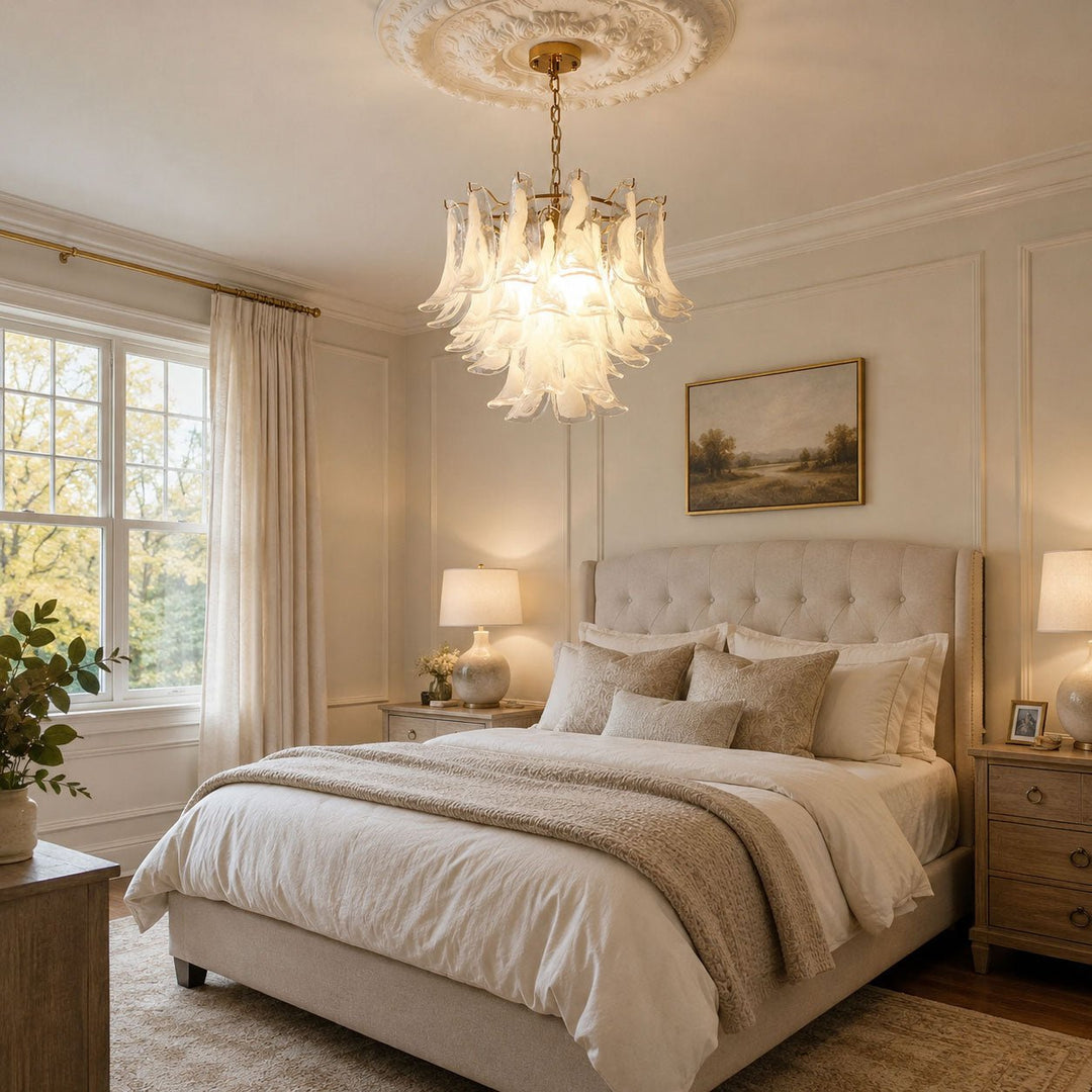 Glass Leaf Chandelier - Vakkerlight
