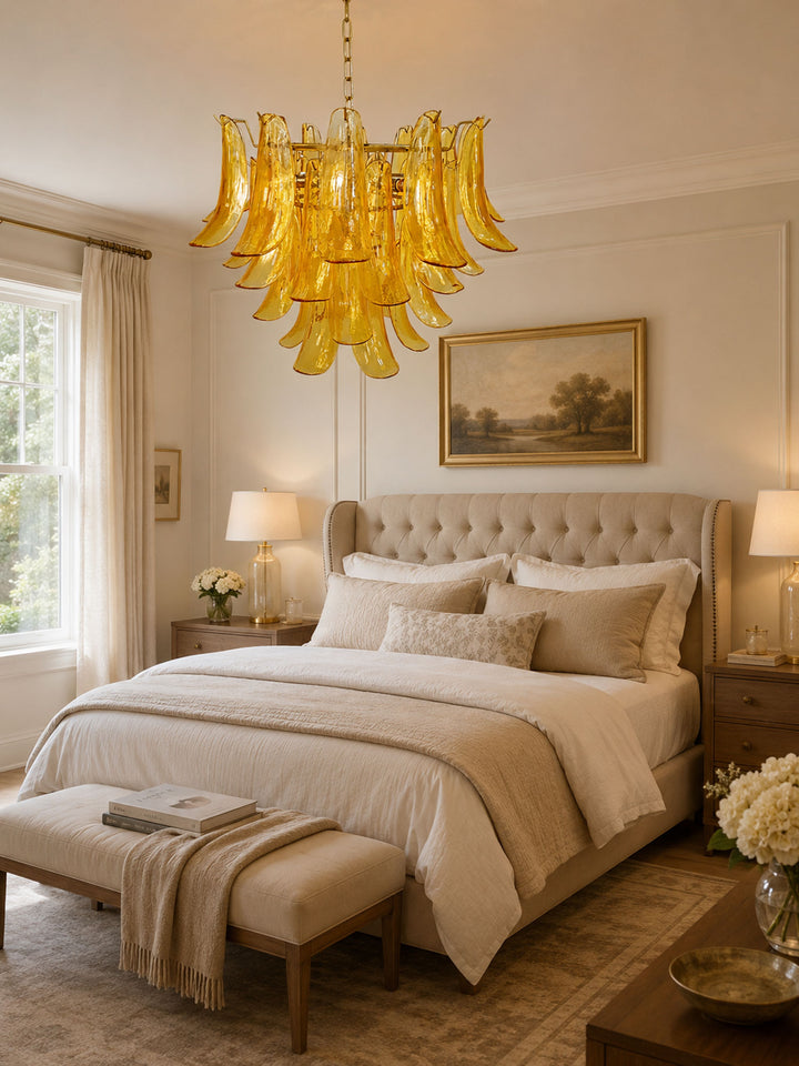 Glass Leaf Chandelier - Vakkerlight