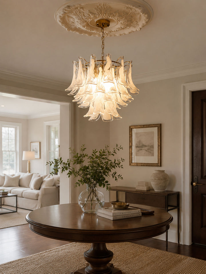 Glass Leaf Chandelier - Vakkerlight
