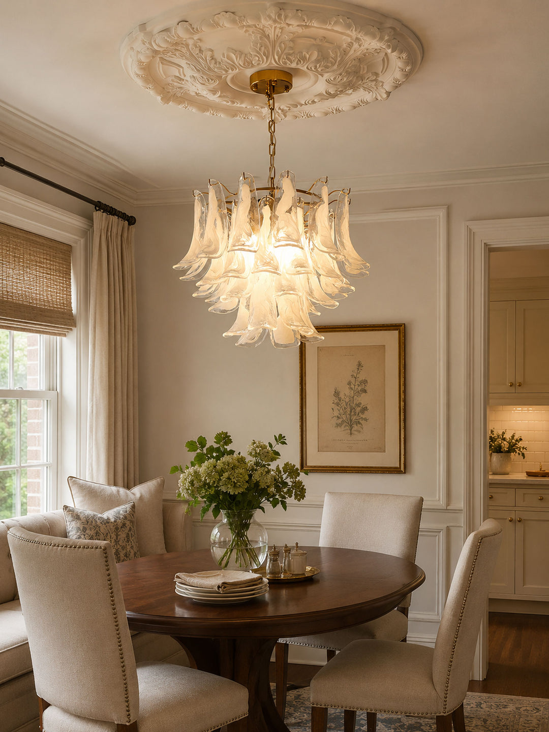 Glass Leaf Chandelier - Vakkerlight