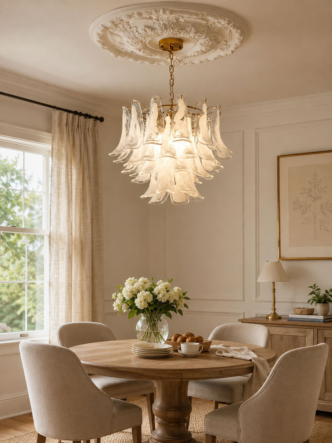 Glass Leaf Chandelier - Vakkerlight