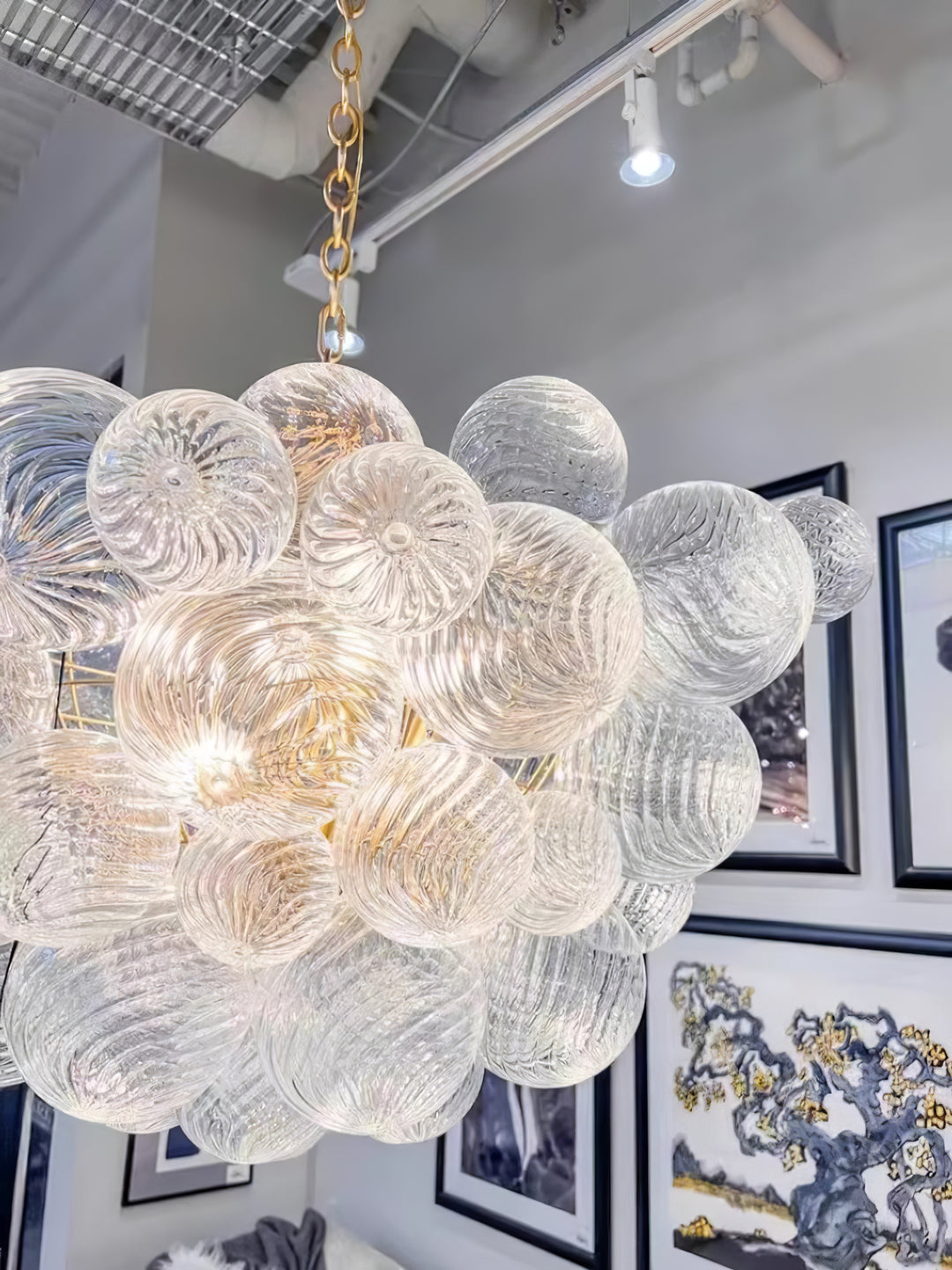 Glass Ball Bubbles Chandelier - Vakkerlight