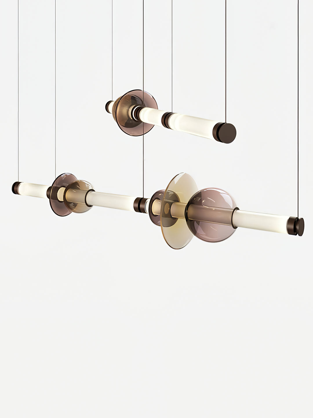 Glass Bead Linear Pendant Light - Vakkerlight