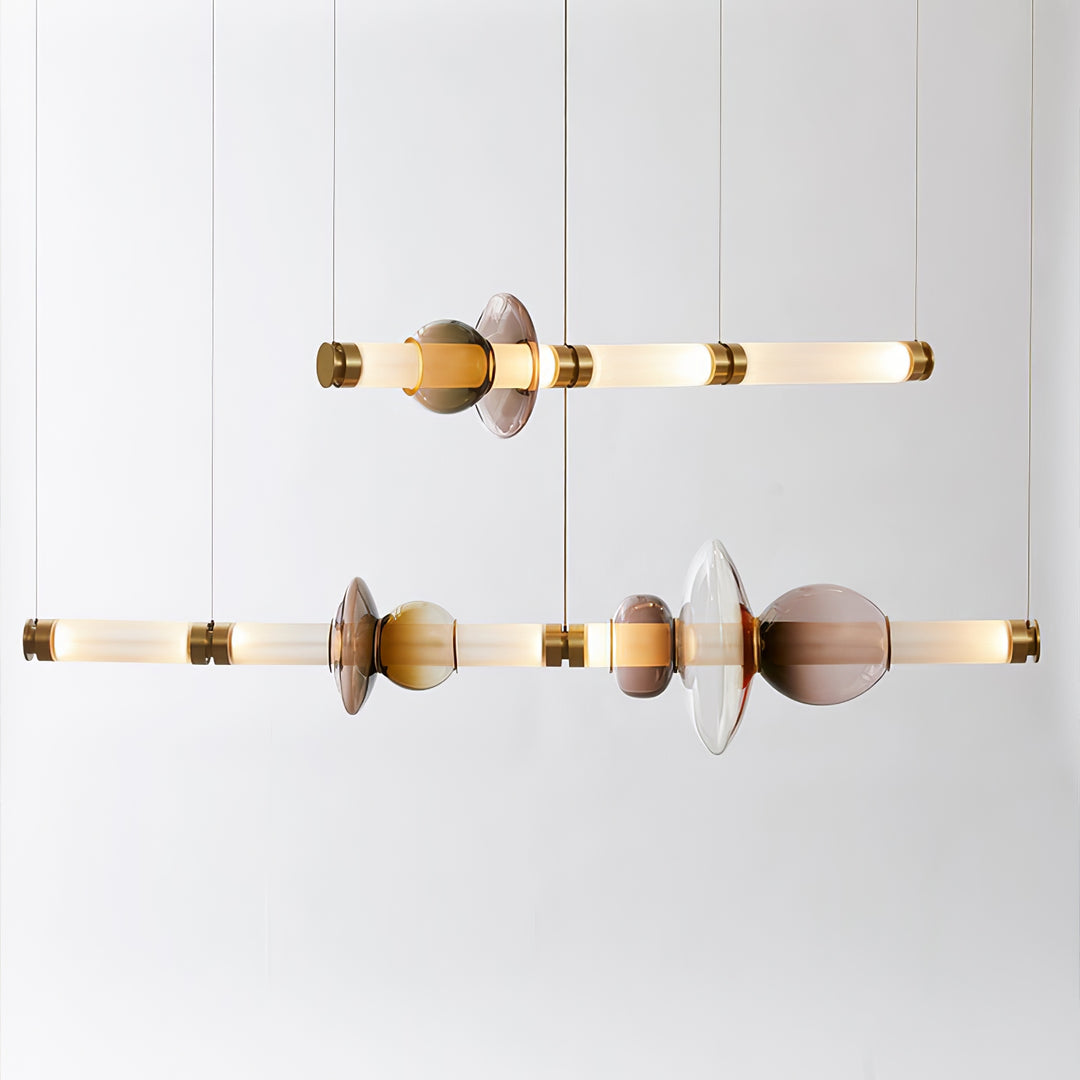 Glass Bead Linear Pendant Light - Vakkerlight