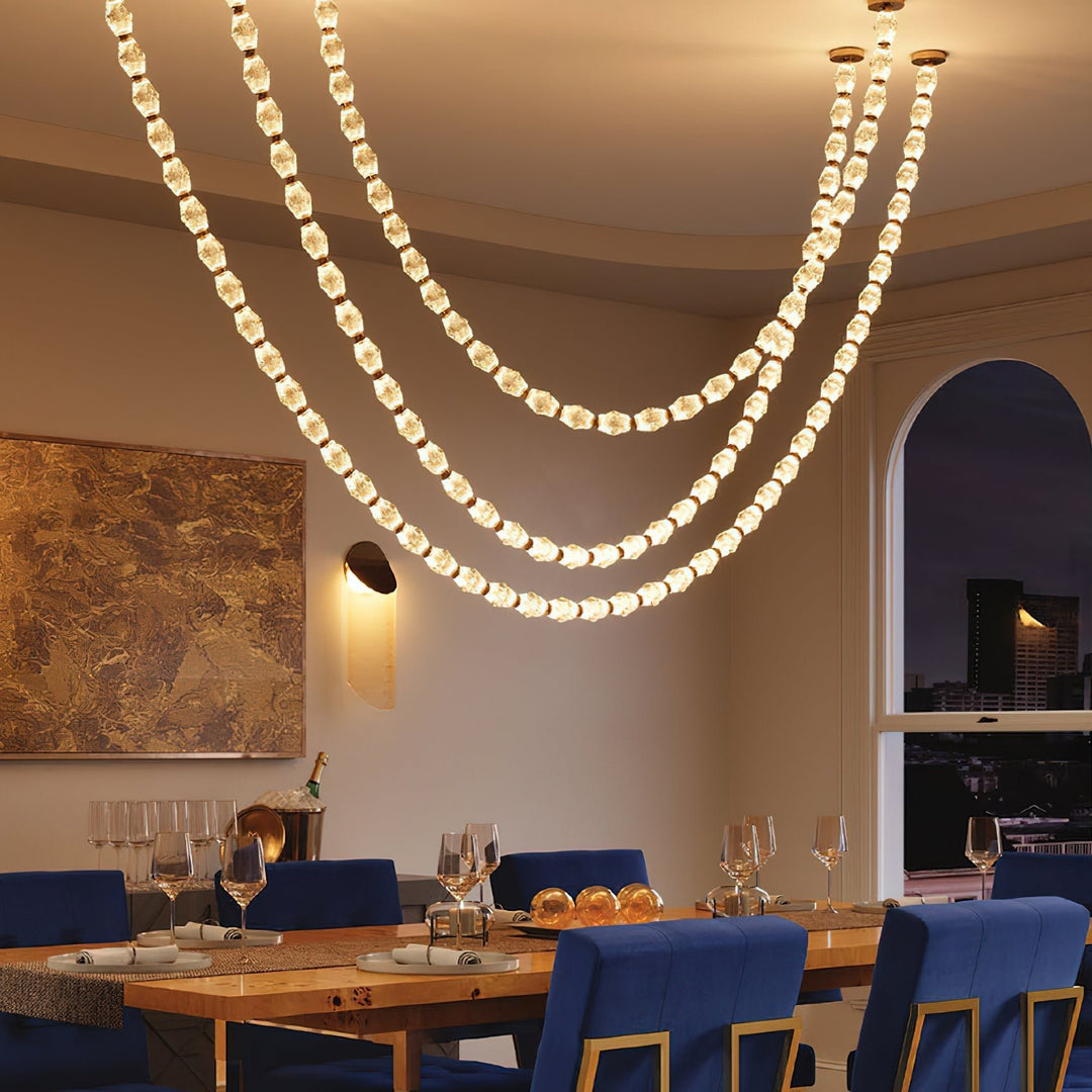 Glass Chain Chandelier - Vakkerlight