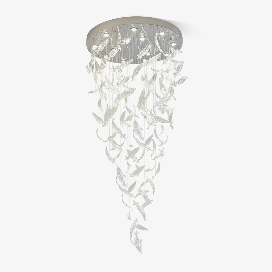 Glass Feathers Chandelier - Vakkerlight