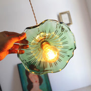 Glass Hibiscus Flower Pendant Light - Vakkerlight