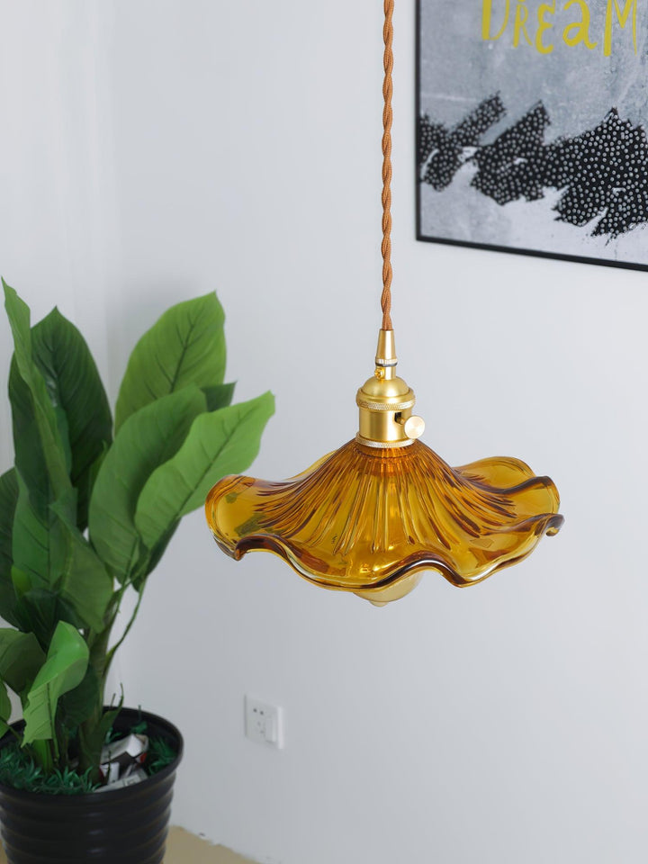 Glass Hibiscus Flower Swag Light - Vakkerlight