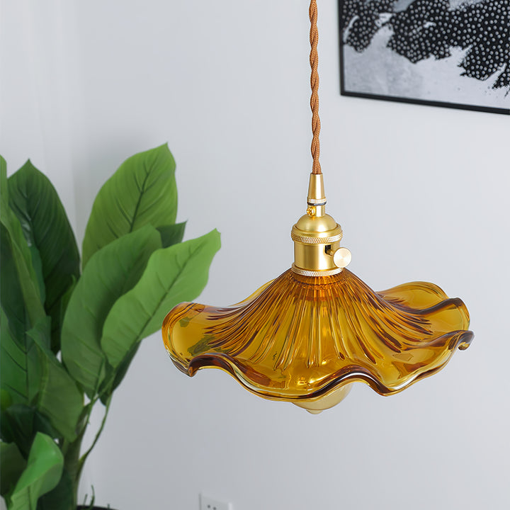 Glass Hibiscus Flower Swag Light - Vakkerlight