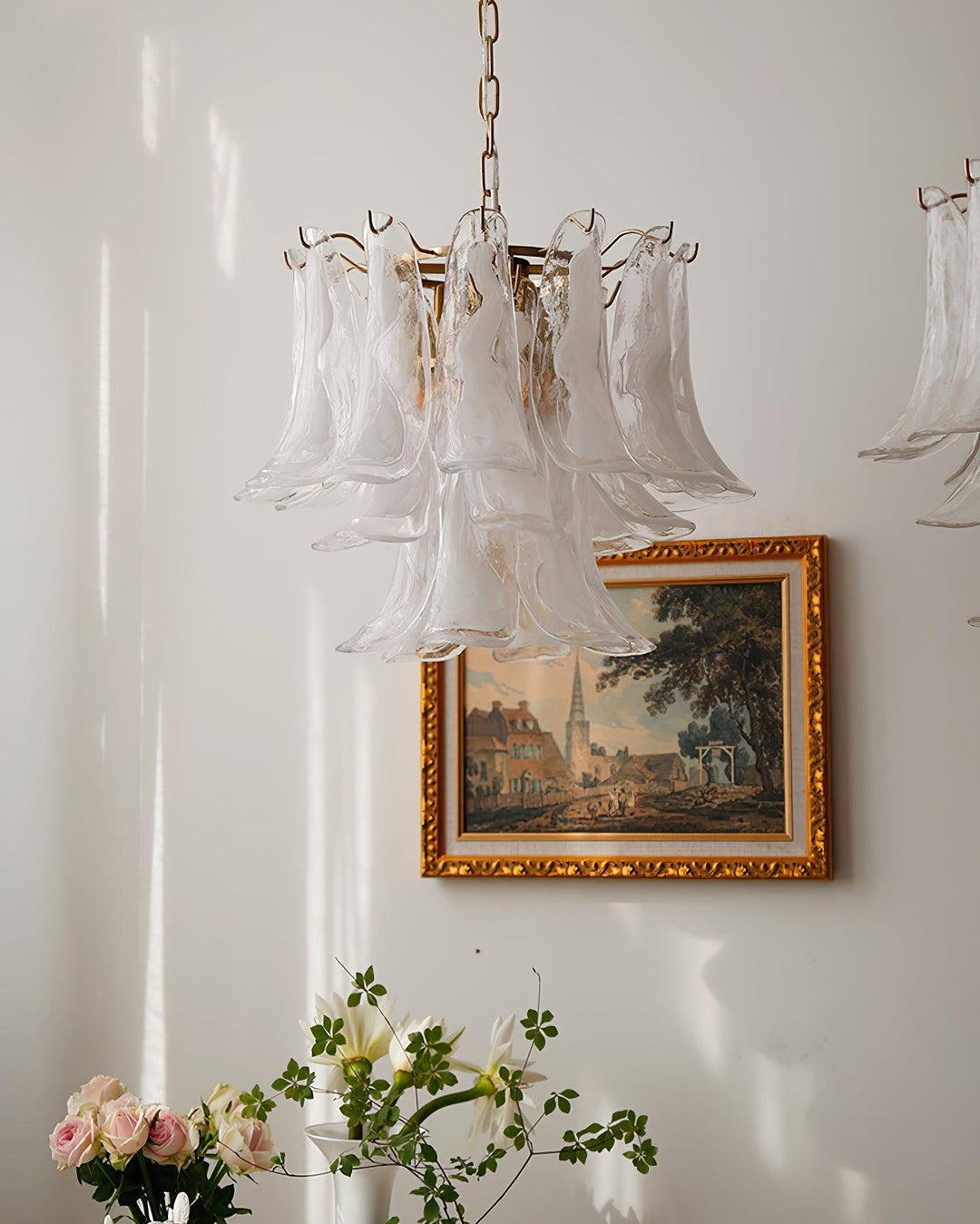 Glass Leaf Cascade Chandelier - Vakkerlight