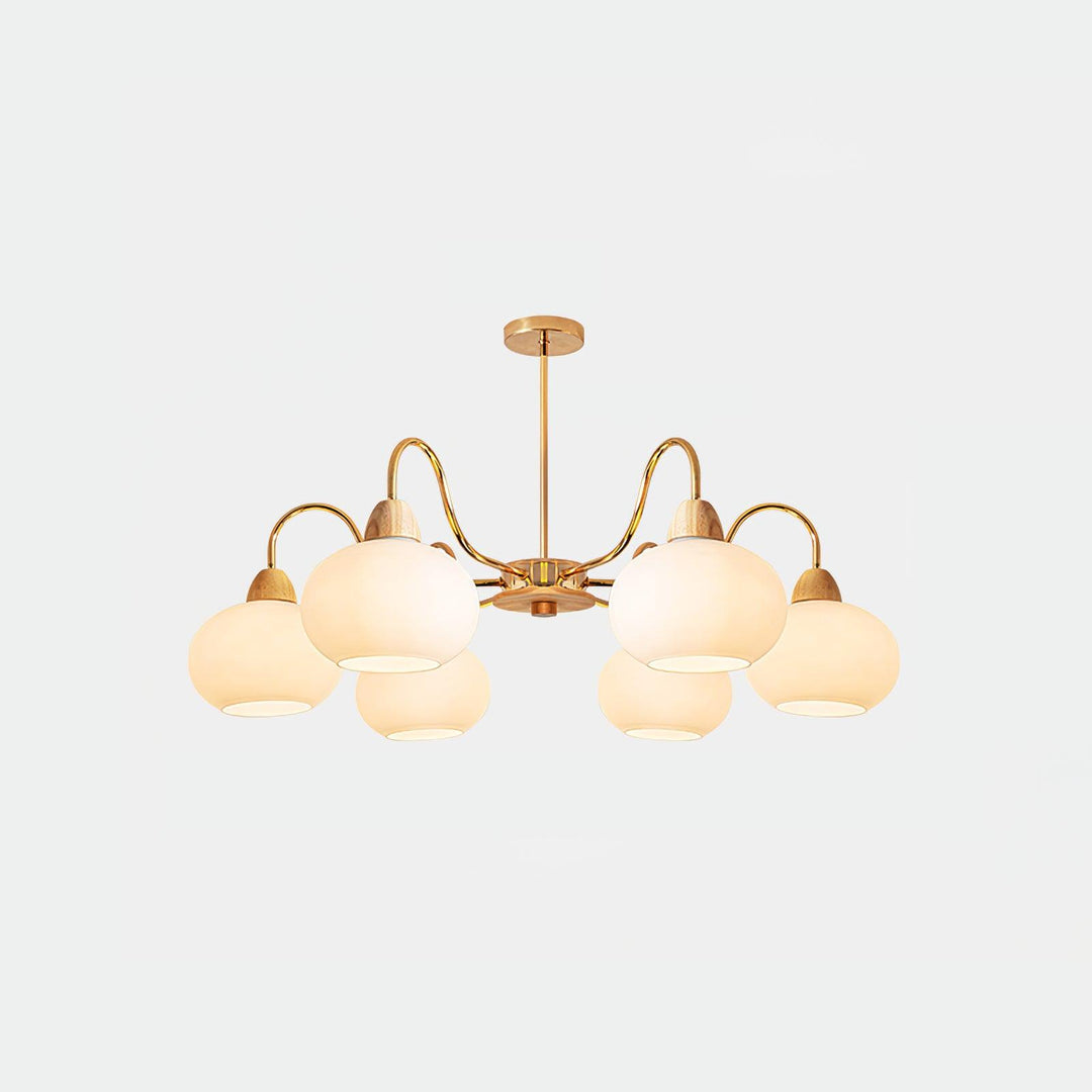 Glass Persimmon Chandelier - Vakkerlight