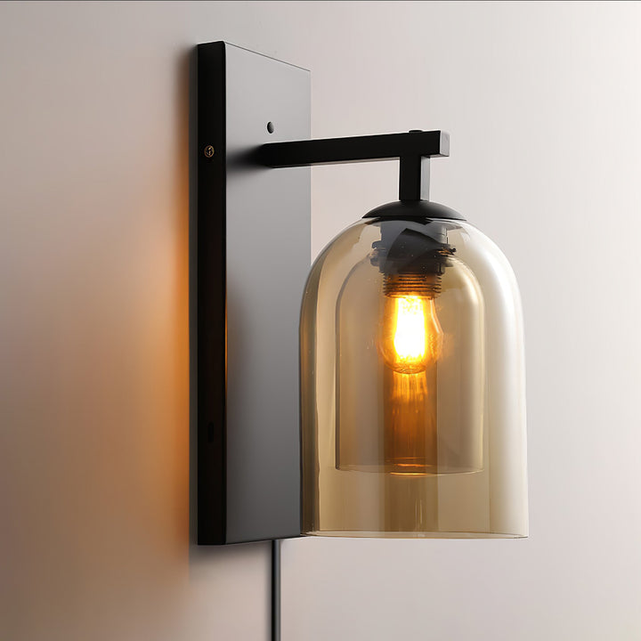 Glass Tubular Plug - in Wall Lamp - Vakkerlight