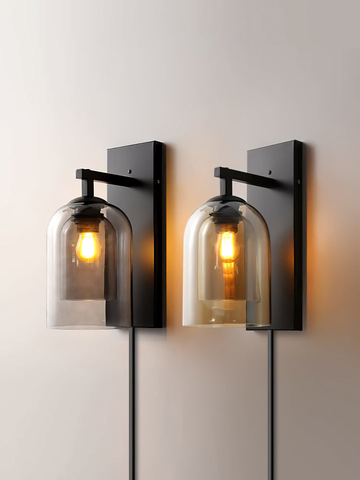 Glass Tubular Plug - in Wall Lamp - Vakkerlight