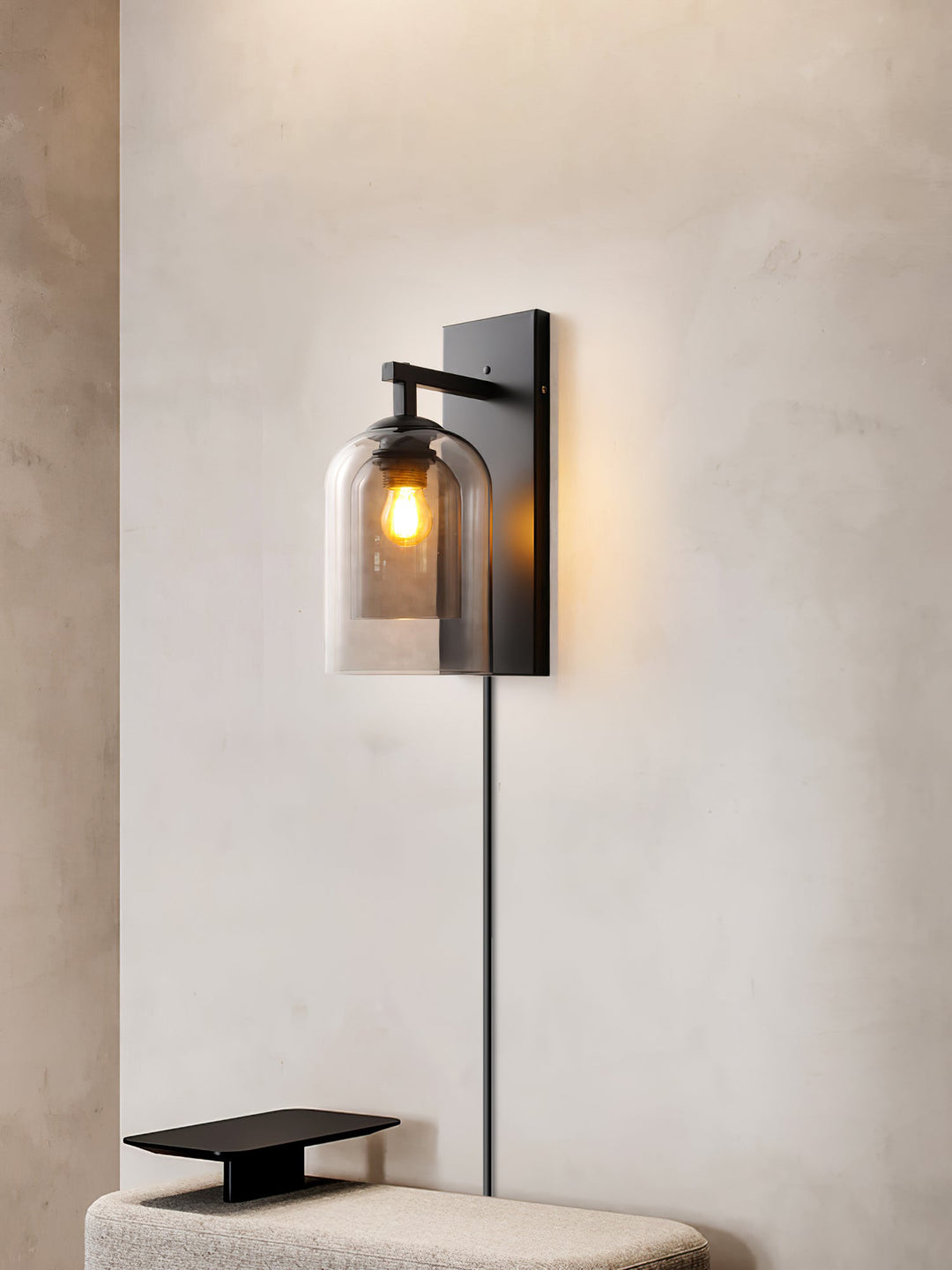 Glass Tubular Plug - in Wall Lamp - Vakkerlight