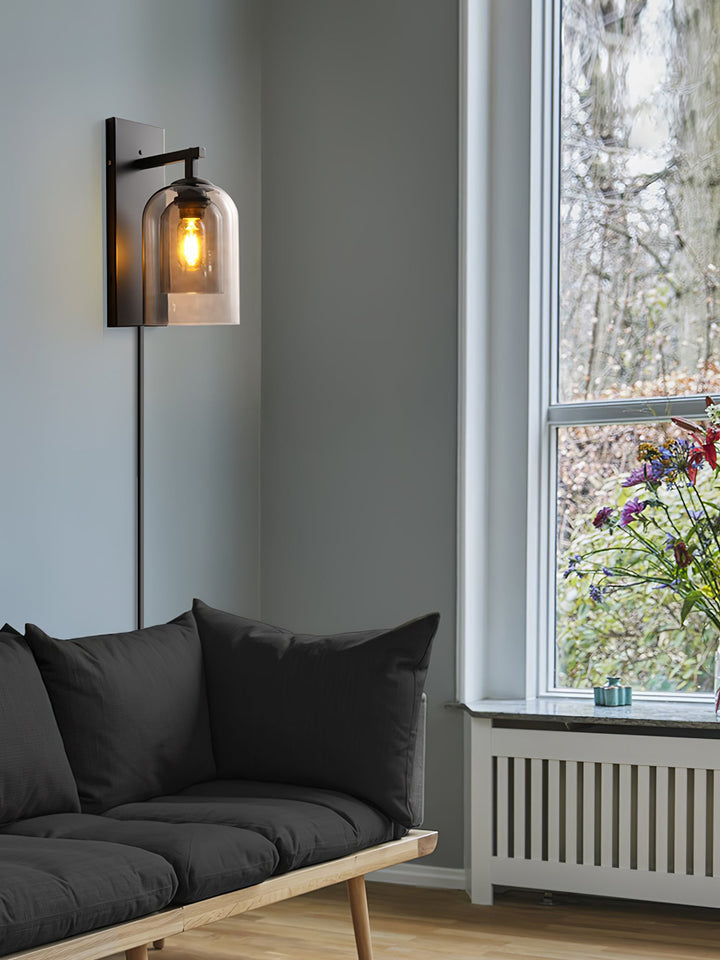 Glass Tubular Plug - in Wall Lamp - Vakkerlight