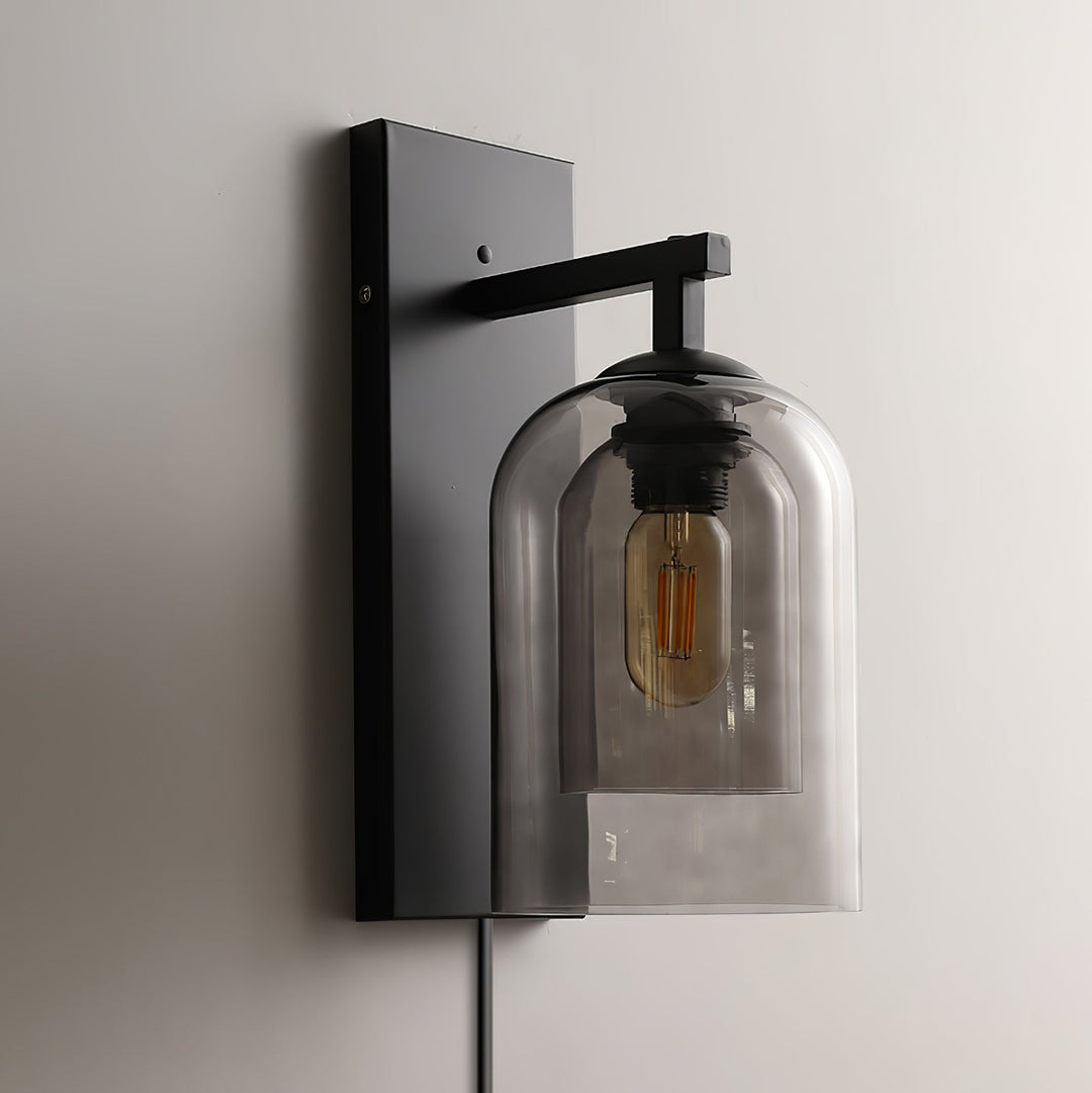 Glass Tubular Plug - in Wall Lamp - Vakkerlight