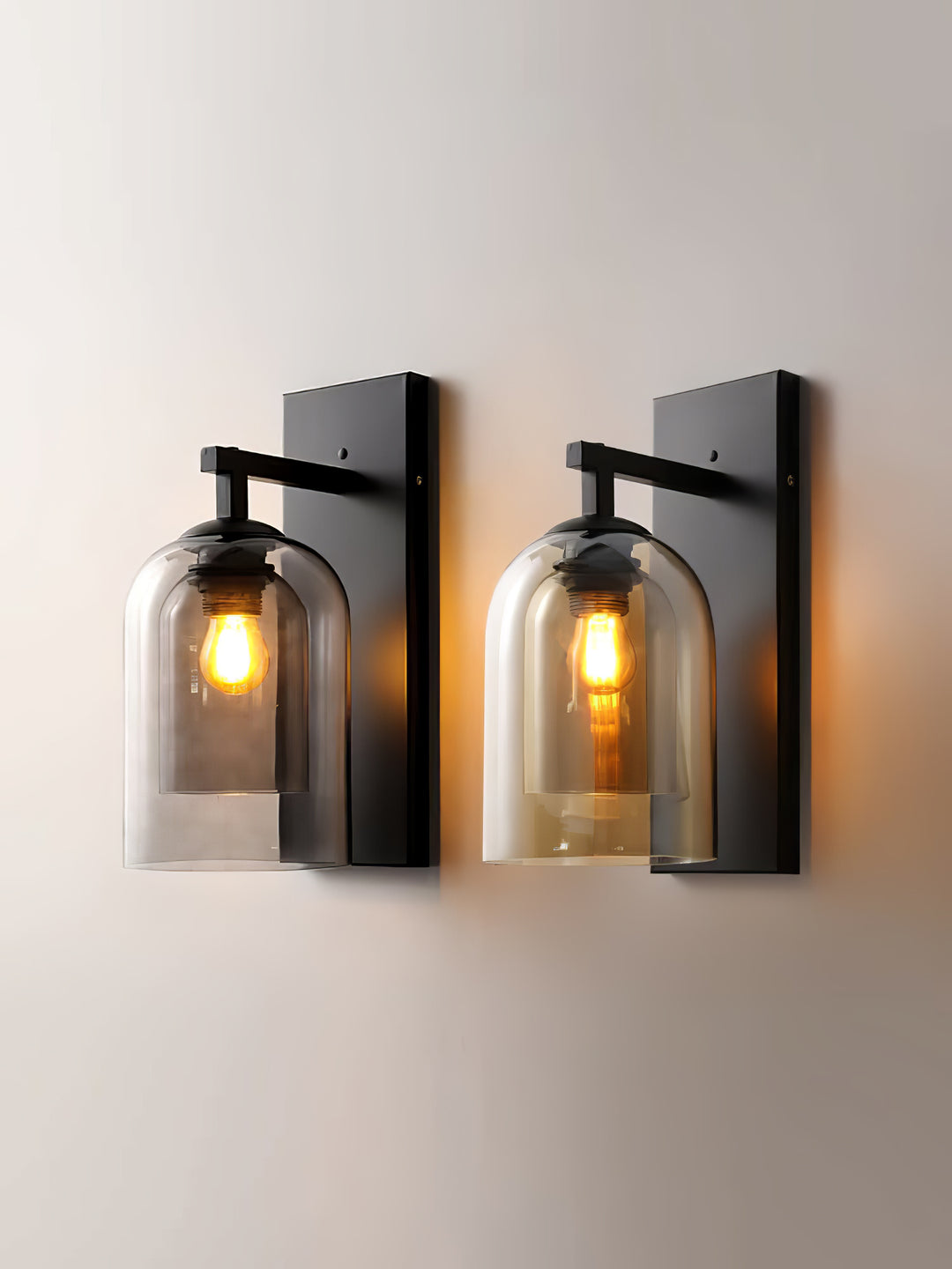 Glass Tubular Wall Lamp