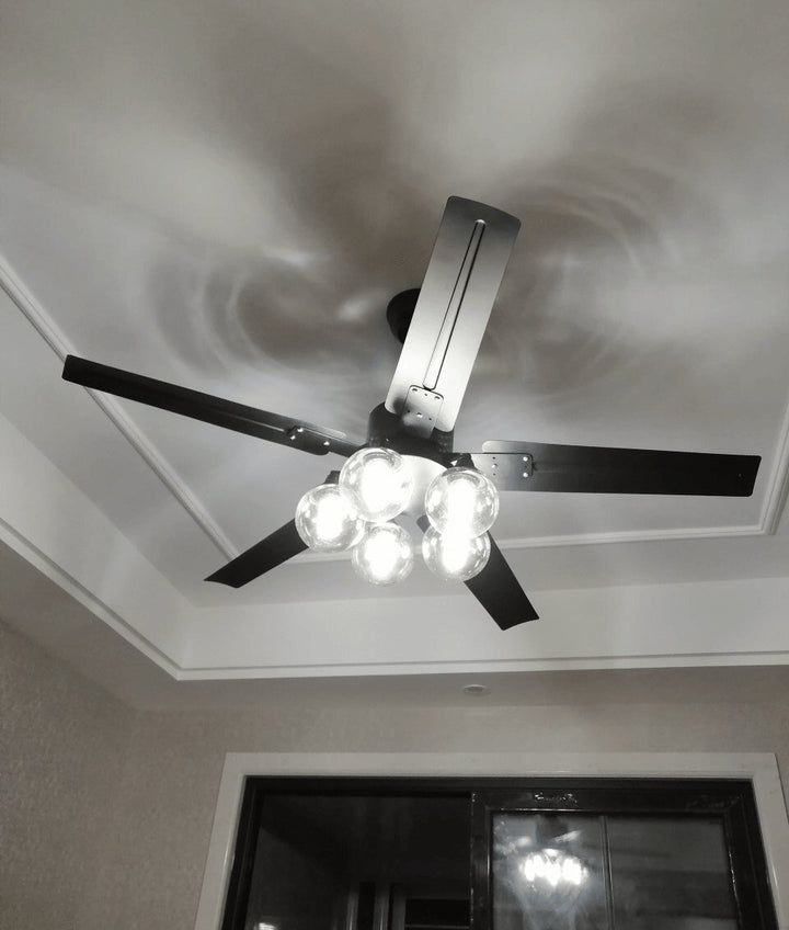 Black Vintage Ceiling Fan - Vakkerlight