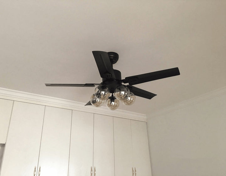 Black Vintage Ceiling Fan - Vakkerlight