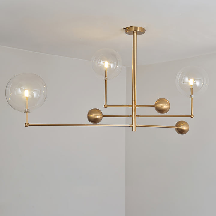 Glass Globe Mobile Chandelier