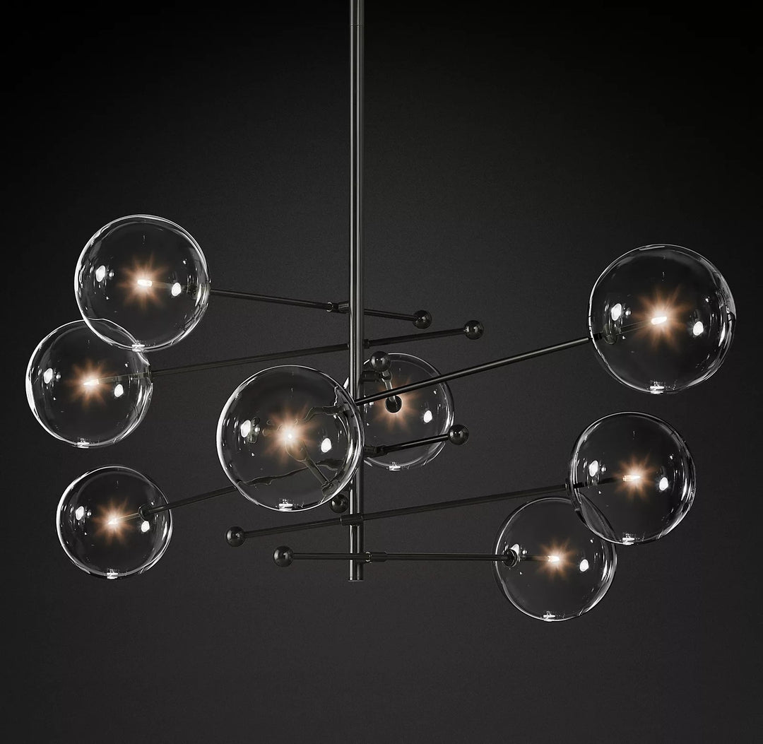 Glass Globe Mobile Chandelier