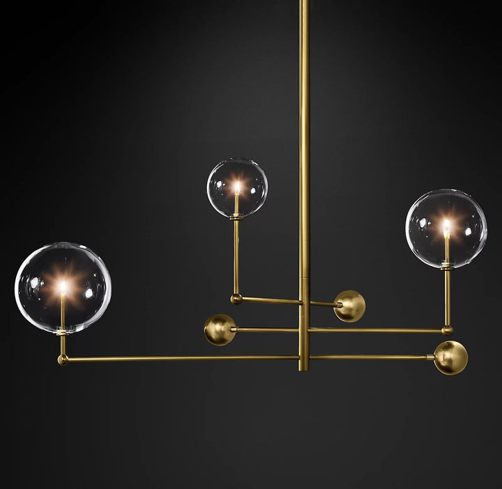 Glass Globe Mobile Chandelier