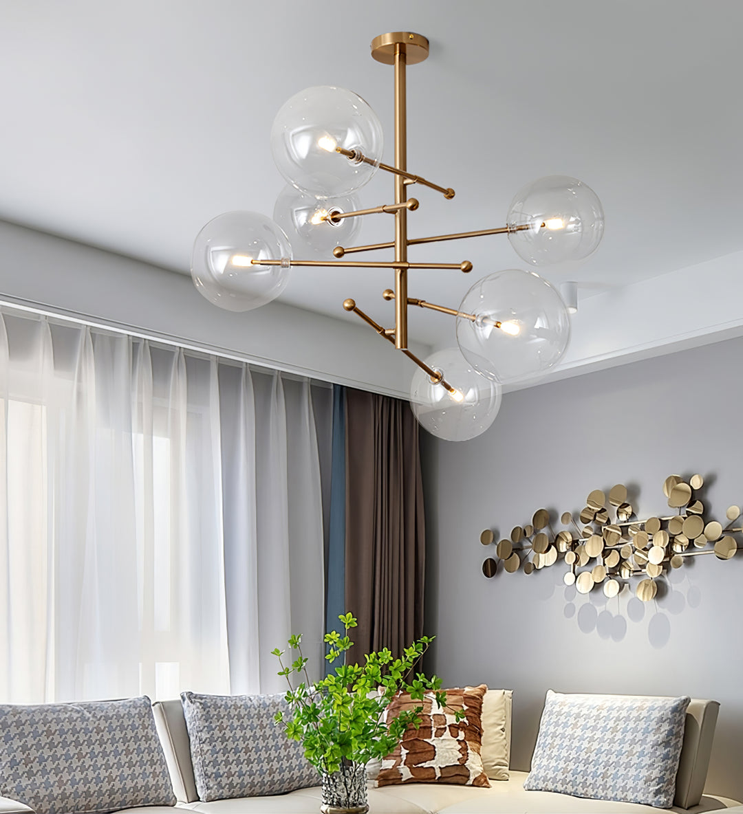 Glass Globe Mobile Chandelier - Vakkerlight