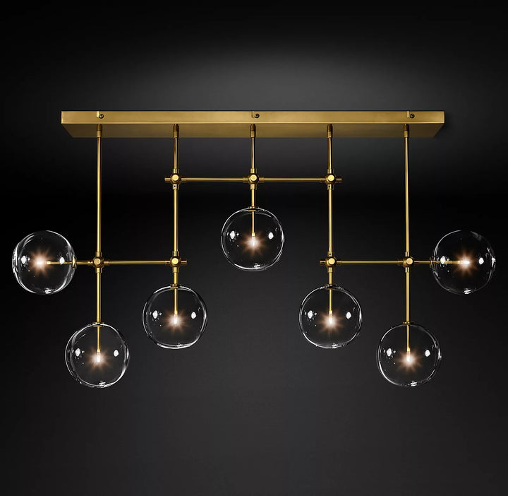 Glass Globe Mobile Chandelier