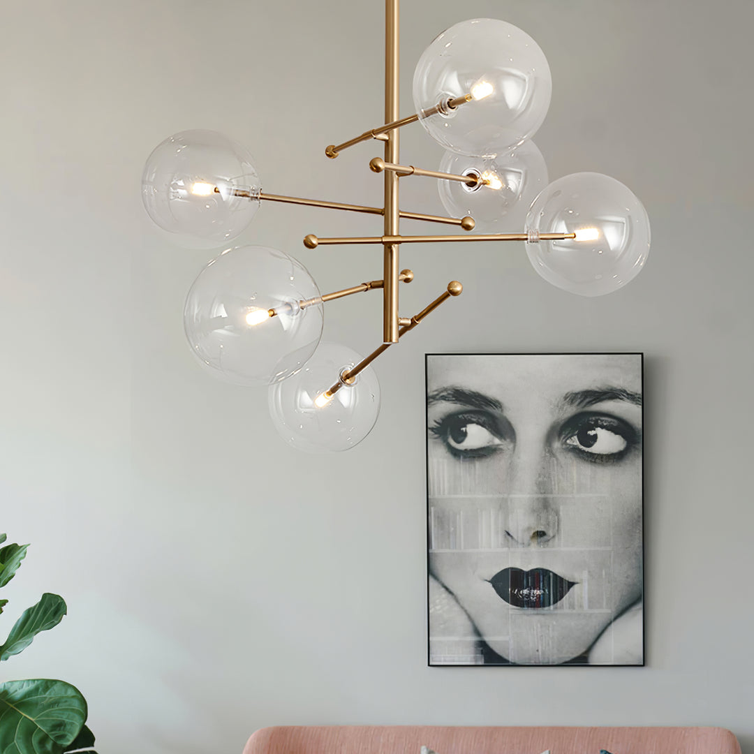 Glass Globe Mobile Chandelier - Vakkerlight