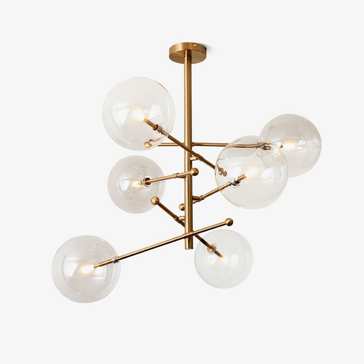 Glass Globe Mobile Chandelier