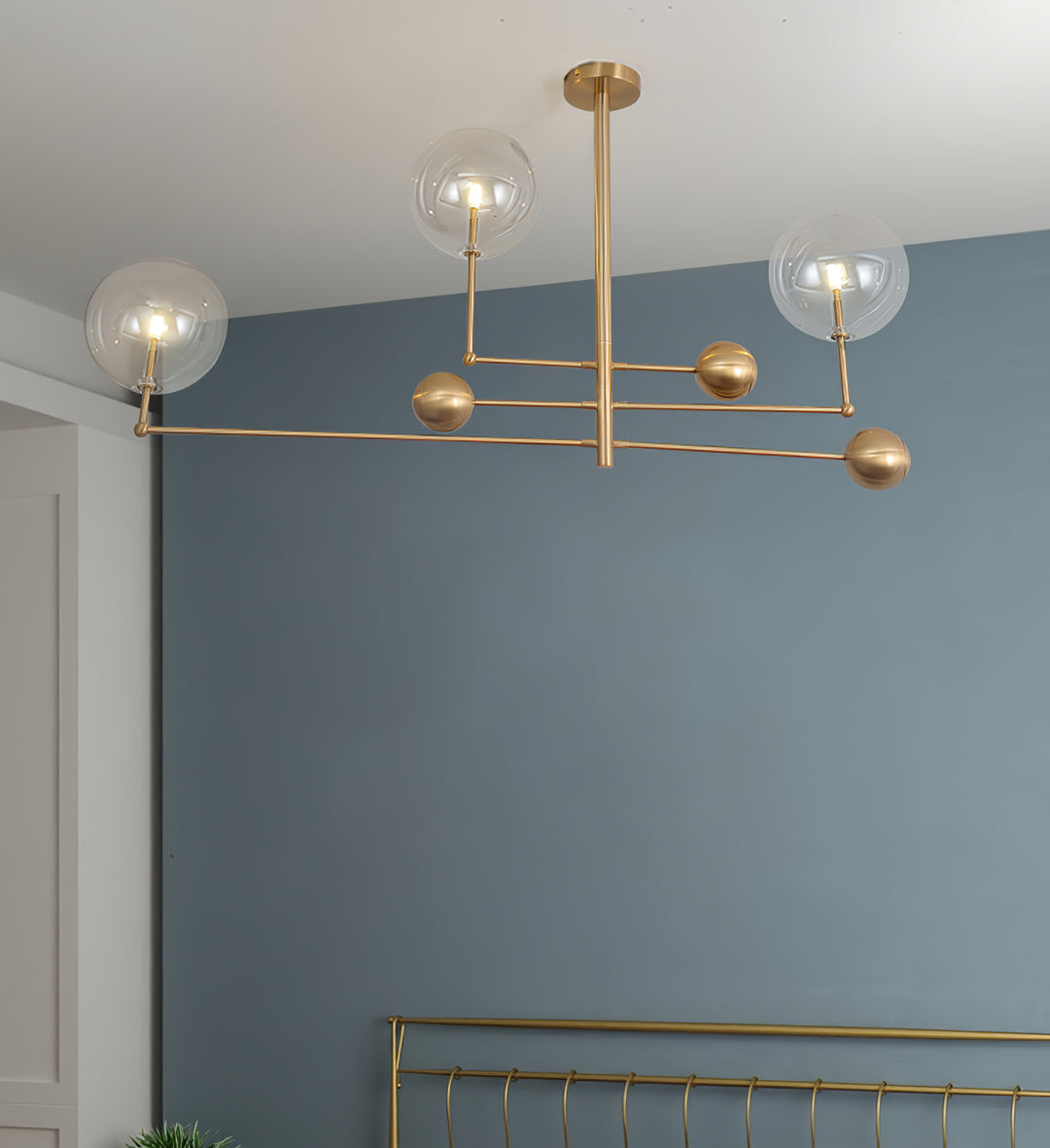 Glass Globe Mobile Chandelier