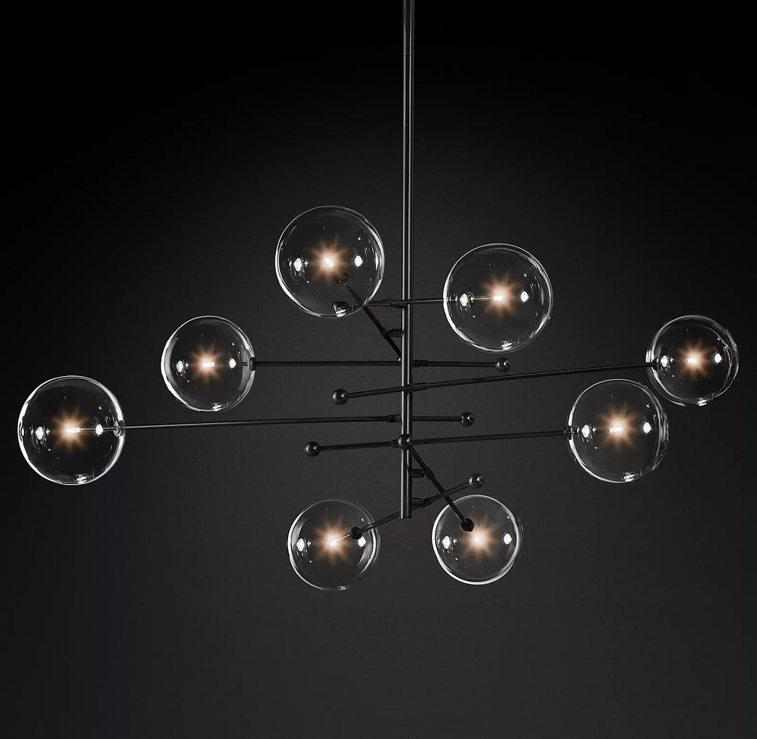 Glass Globe Mobile Chandelier