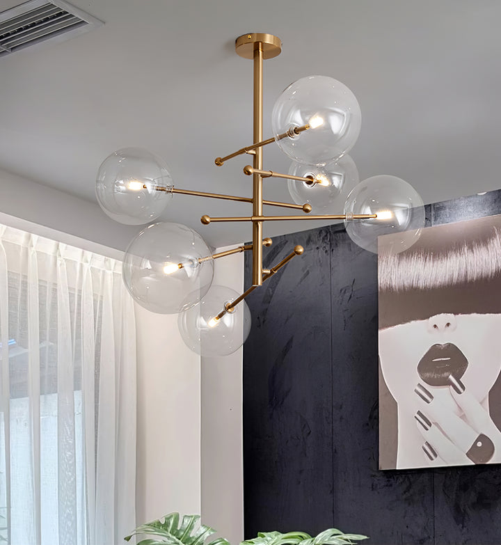 Glass Globe Mobile Chandelier - Vakkerlight