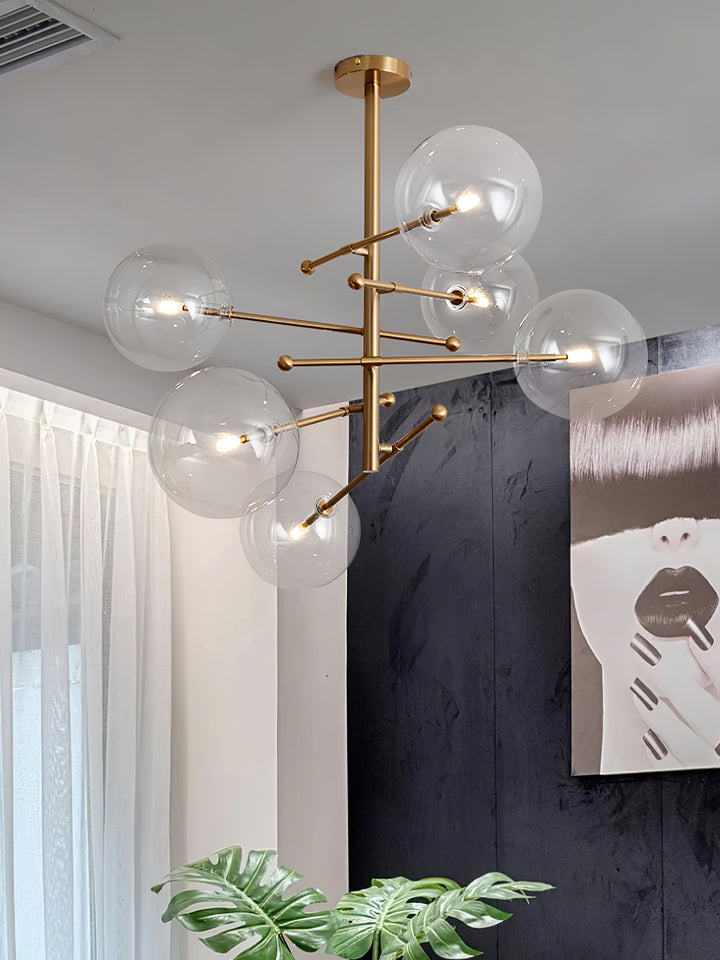 Glass Globe Mobile Chandelier - Vakkerlight