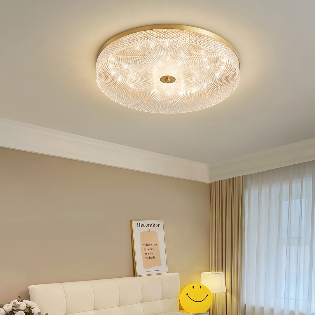 Glimmering Striped Ceiling Light