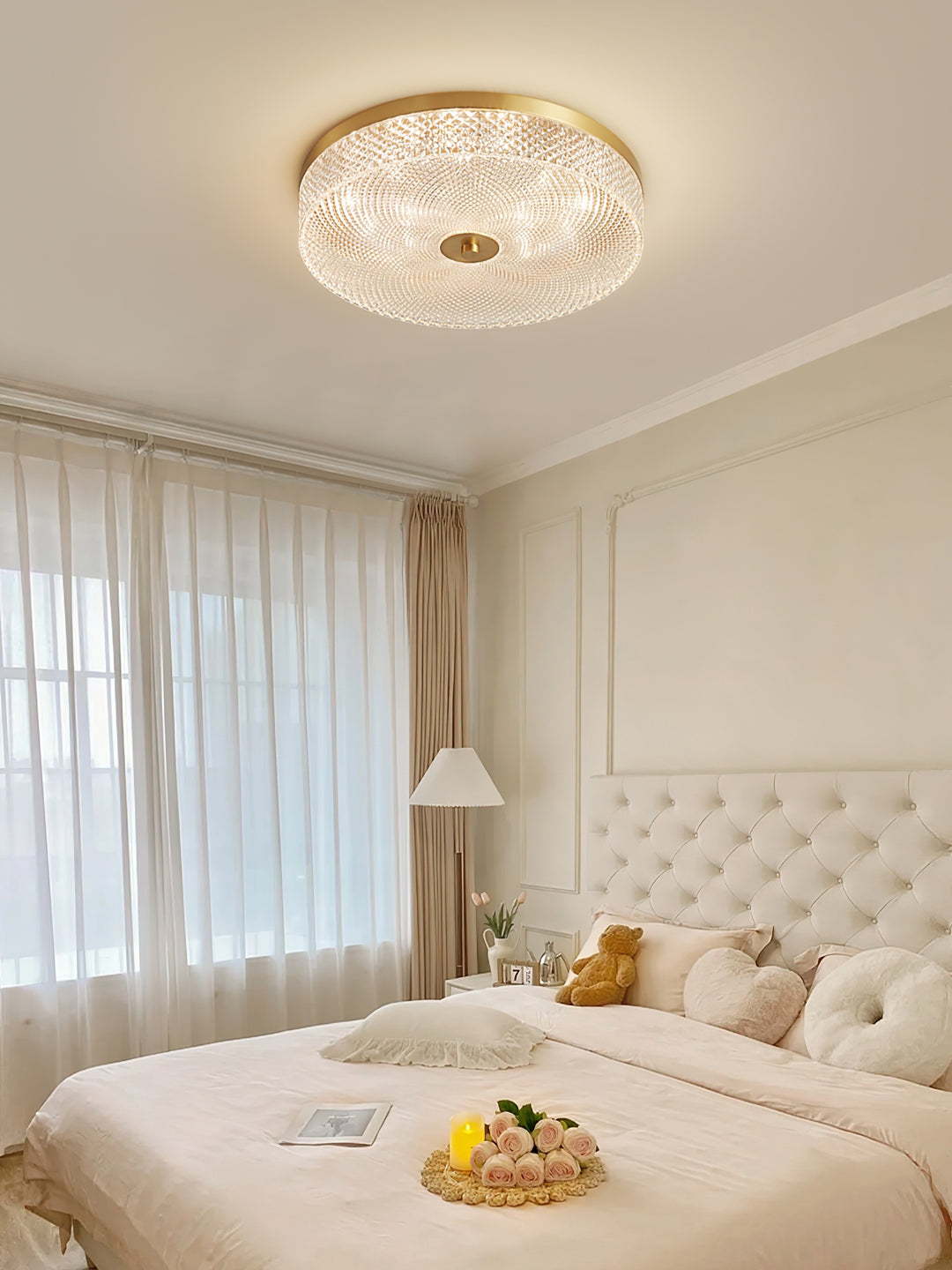 Glimmering Striped Ceiling Light